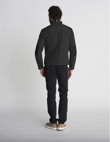 Blouson matelassé noir BASALTE