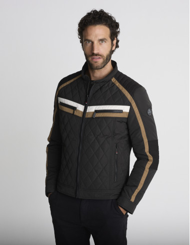 Blouson matelassé noir BASALTE