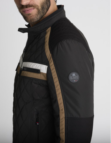 Blouson matelassé noir BASALTE