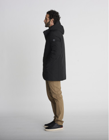 Parka longue noire KEFIR