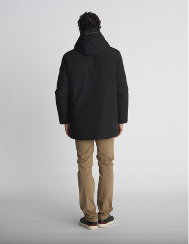 Parka longue noire KEFIR