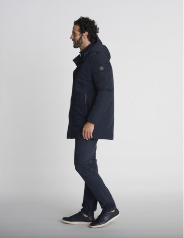 Parka longue bleu marine KEFIR