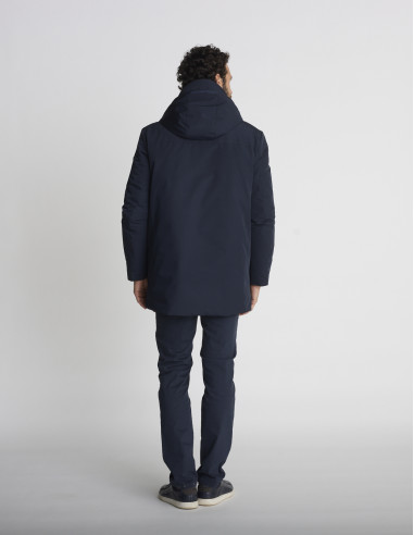 Parka longue bleu marine KEFIR