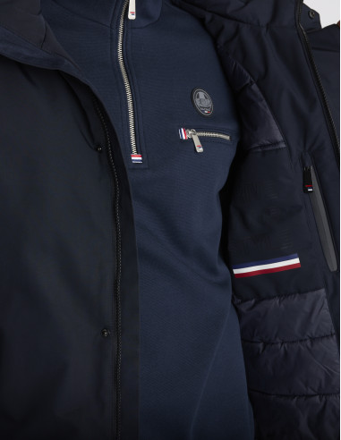 Parka longue bleu marine KEFIR