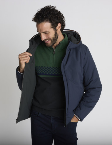 Blouson réversible vert BOTTE