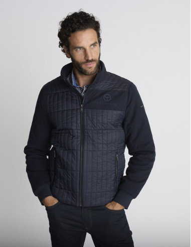 Blouson matelassé bleu marine BARRAGE