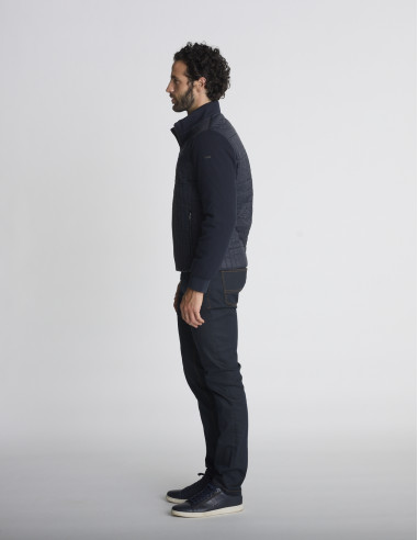 Blouson matelassé bleu marine BARRAGE