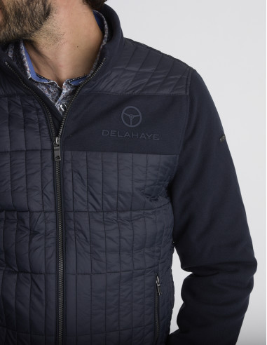 Blouson matelassé bleu marine BARRAGE