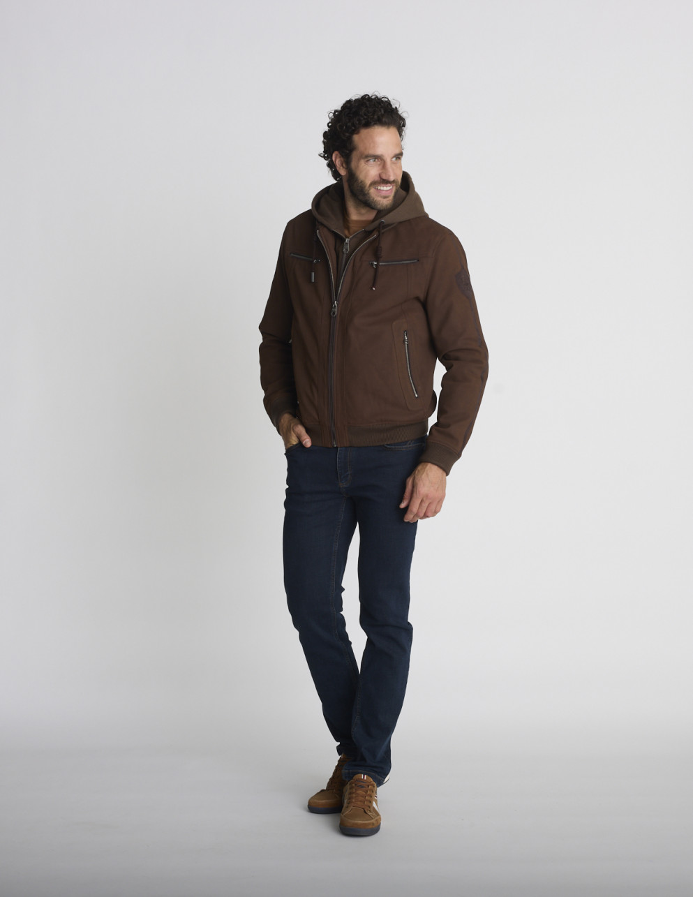 Blouson effet suédine...