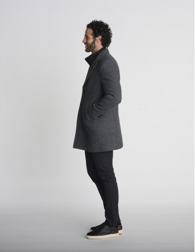 Manteau en laine gris MAGNIFIQUE