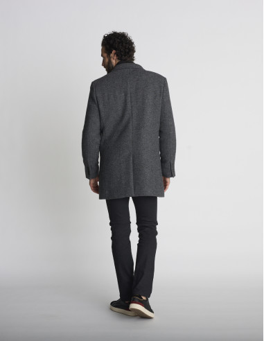 Manteau en laine gris MAGNIFIQUE