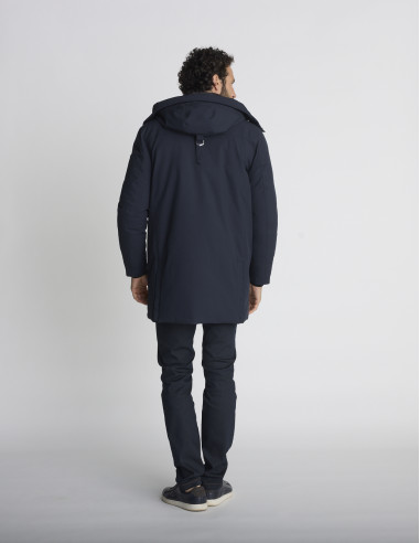 Parka à capuche bleu marine KAIRN