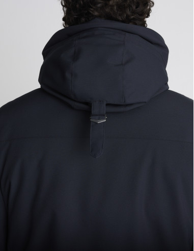 Parka à capuche bleu marine KAIRN