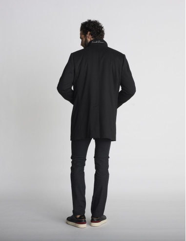 Manteau noir ajusté MASSIF