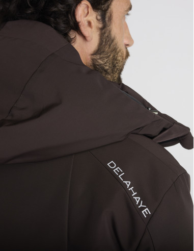 Blouson à capuche marron BOUSSOLE