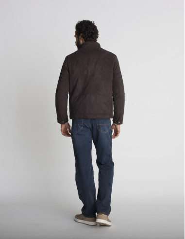 Blouson matelassé marron BRISE