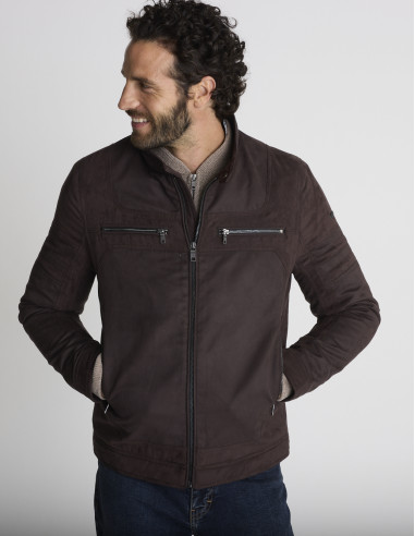 Blouson matelassé marron BRISE