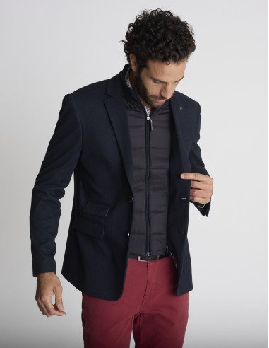 Blazer stretch bleu marine VIGNE