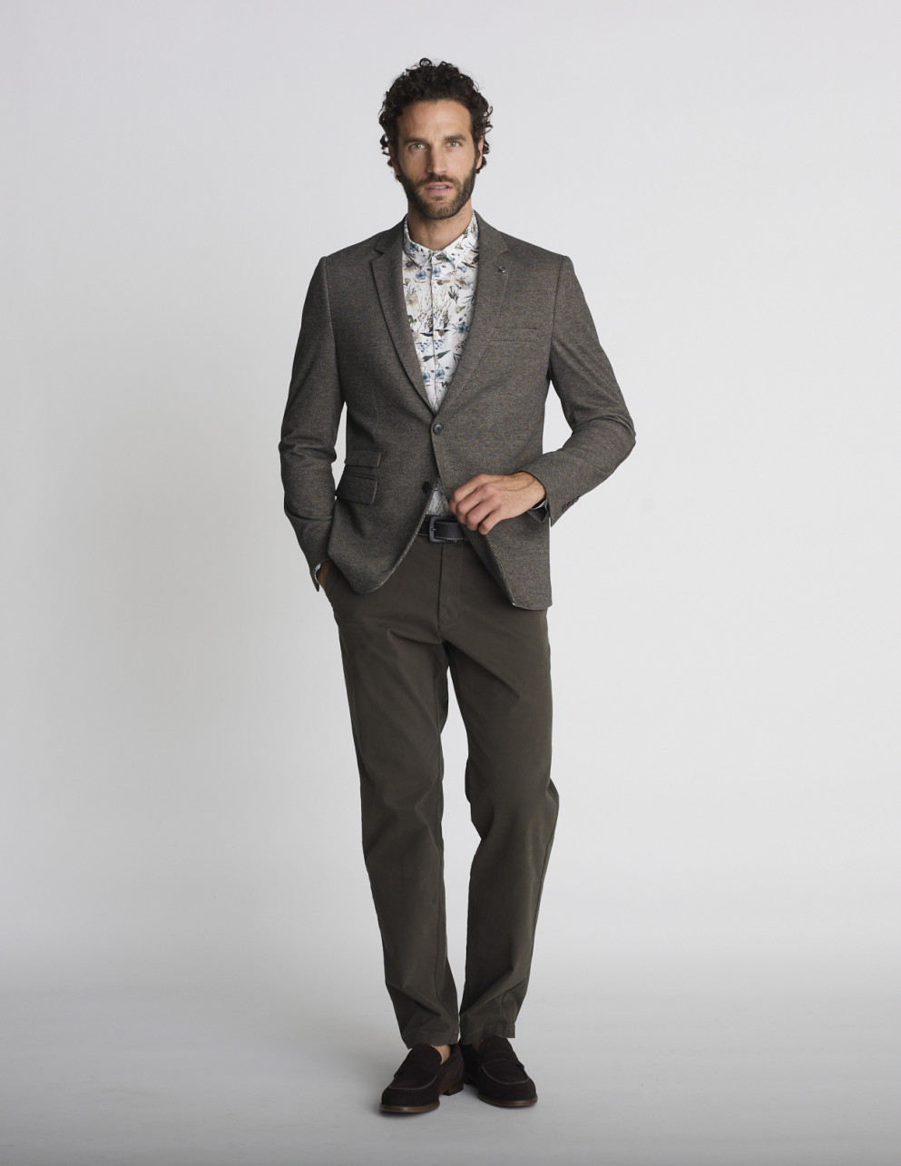 Blazer stretch marron VIGNE