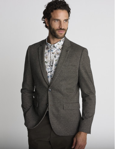 Blazer stretch marron VIGNE