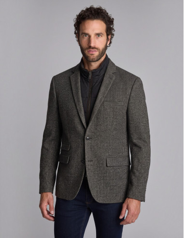 Blazer stretch marron VIGNE