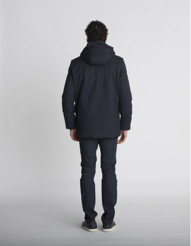 Parka longue bleu marine KLONDIKE