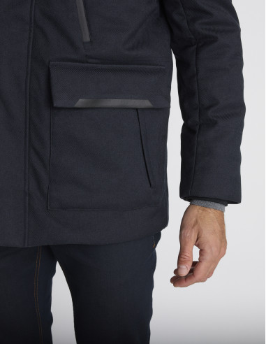 Parka longue bleu marine KLONDIKE