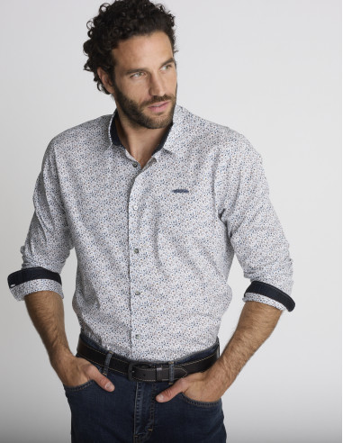 Chemise imprimée verte CIMENT