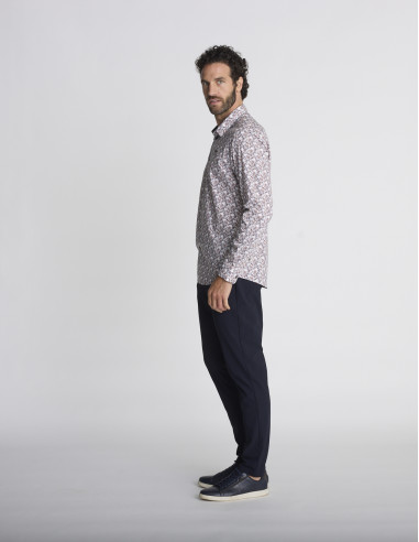 Chemise à motif cachemire blanche CORDE