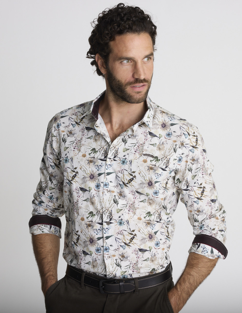 Chemise à imprimé floral...