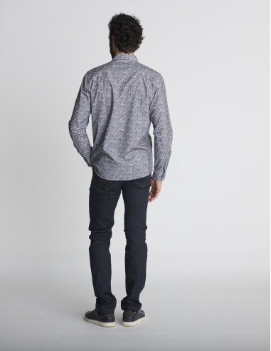 Chemise imprimée grise COLLAGE