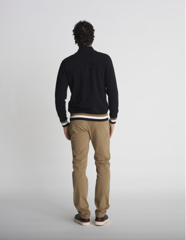 Pull col camionneur noir TEMPOS