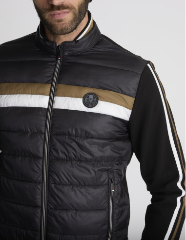 Gilet zippé matelassé noir GLACIER
