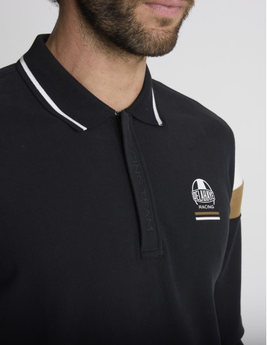 Polo manches longues noir LAMAS