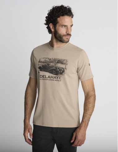T-shirt imprimé beige LAPS