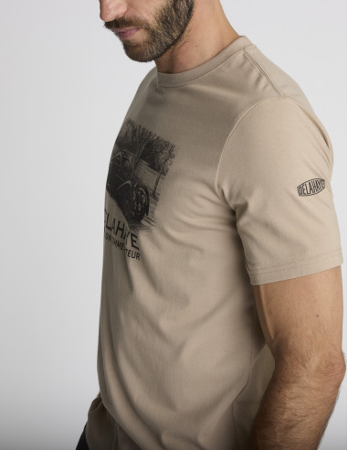 T-shirt imprimé beige LAPS
