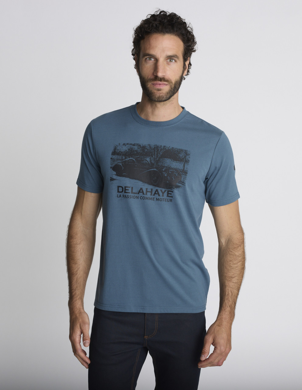 T-shirt imprimé bleu...