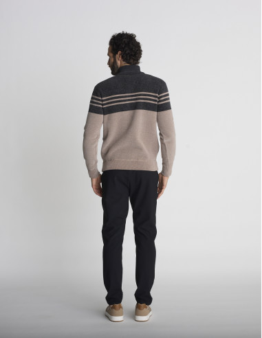 Pull camionneur beige THOLLON