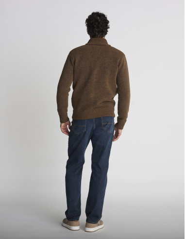 Pull camionneur marron TYROLIENNE