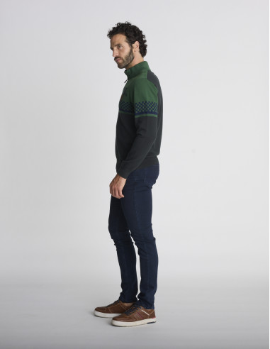 Pull camionneur vert TEMPETE