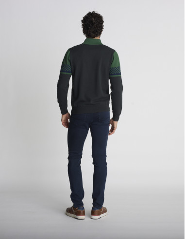 Pull camionneur vert TEMPETE