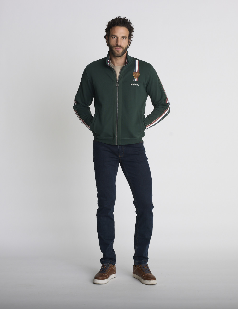 Gilet zippée verte GRELE