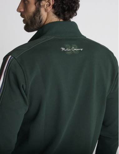 Gilet zippée verte GRELE