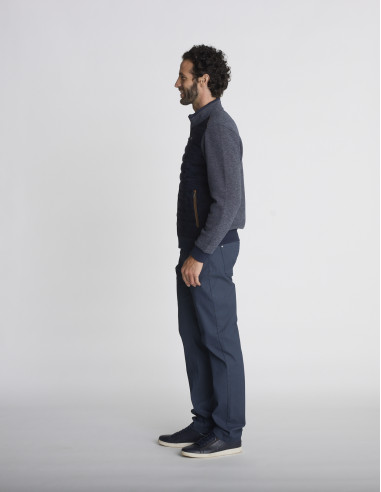 Gilet zippé matelassé bleu marine GRAVIR