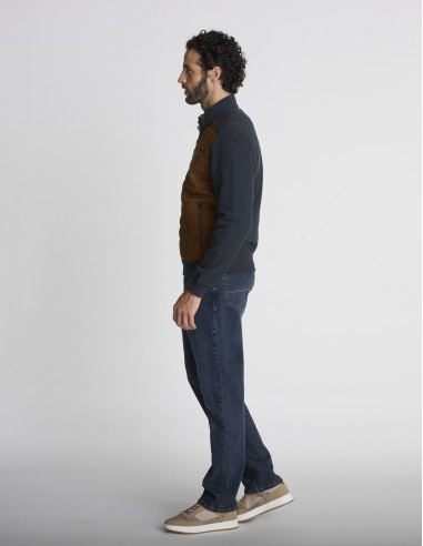 Gilet zippé matelassé camel GRAVIR