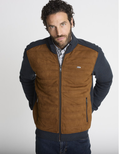 Gilet zippé matelassé camel GRAVIR