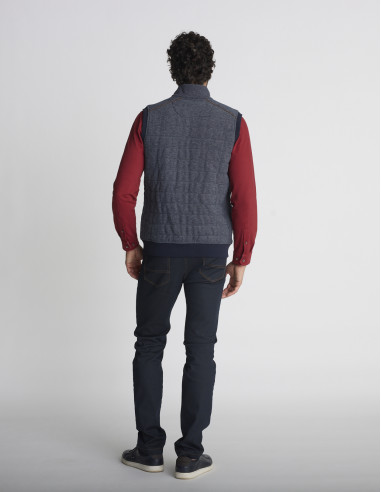 Gilet sans manches matelassé bleu...