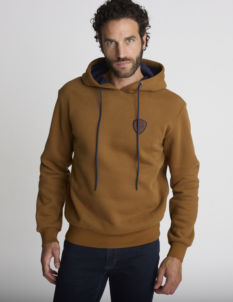 Sweat à capuche camel LIERRE