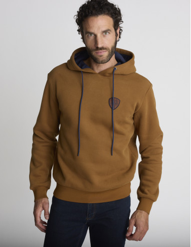 Sweat à capuche camel LIERRE