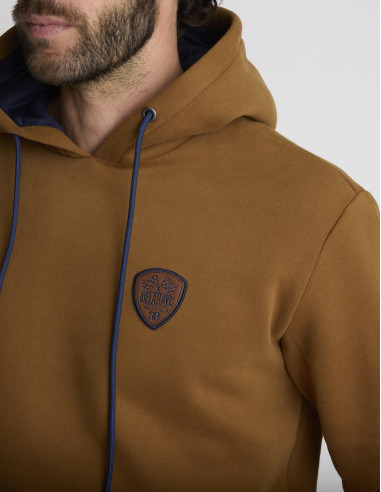 Sweat à capuche camel LIERRE